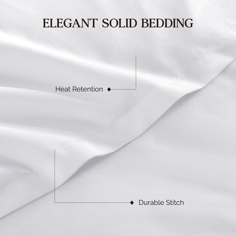 Andency queen comforter size comparison on bed demonstrating generous coverage and correct fit