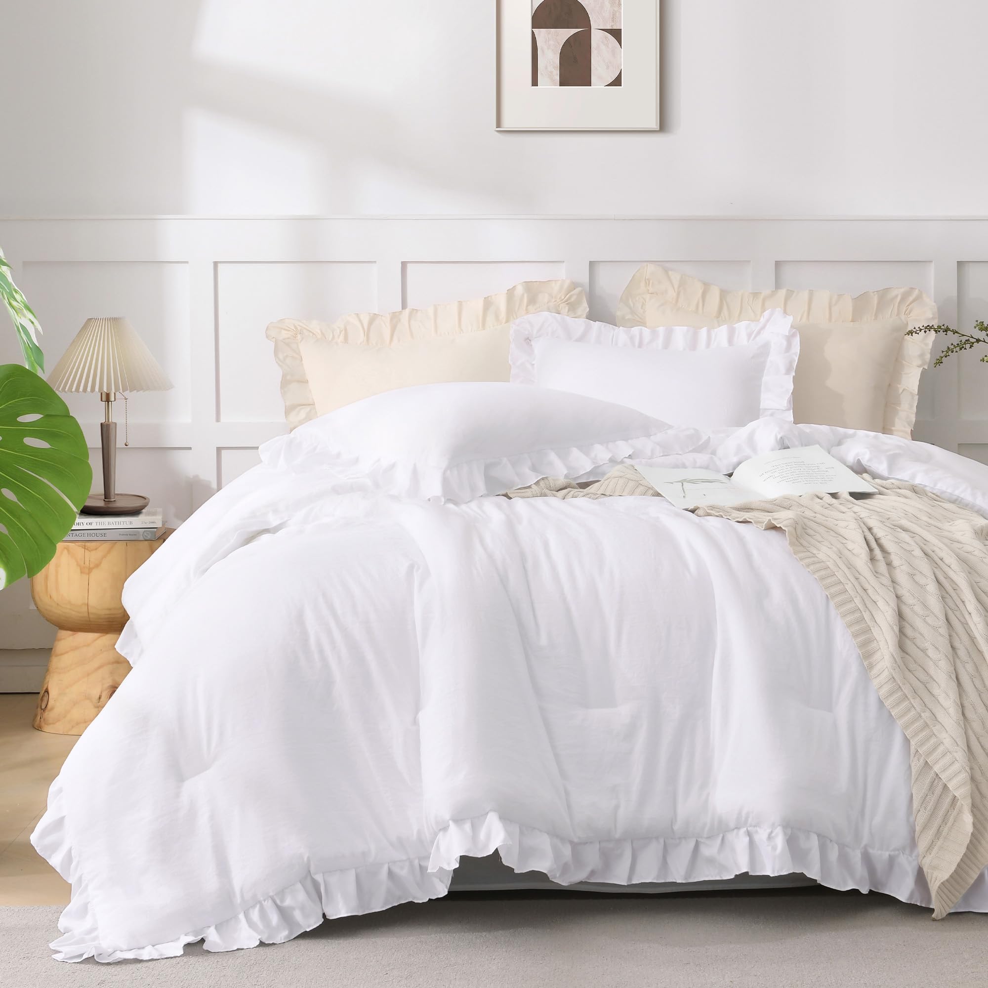 Andency comforter beside ruler for size comparison ensuring correct queen fit