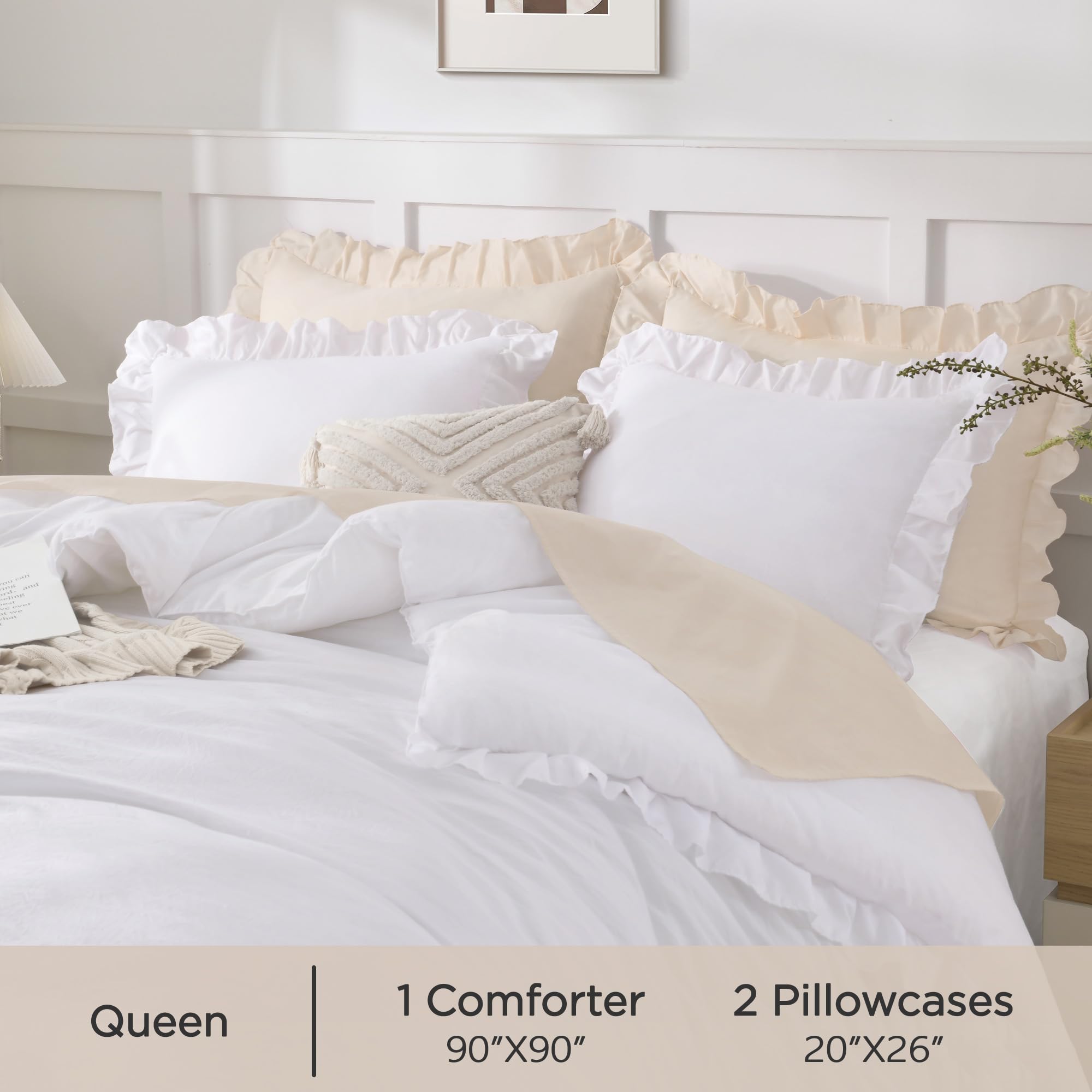 Andency microfiber fabric texture closeup showing soft touch and easy-care finish