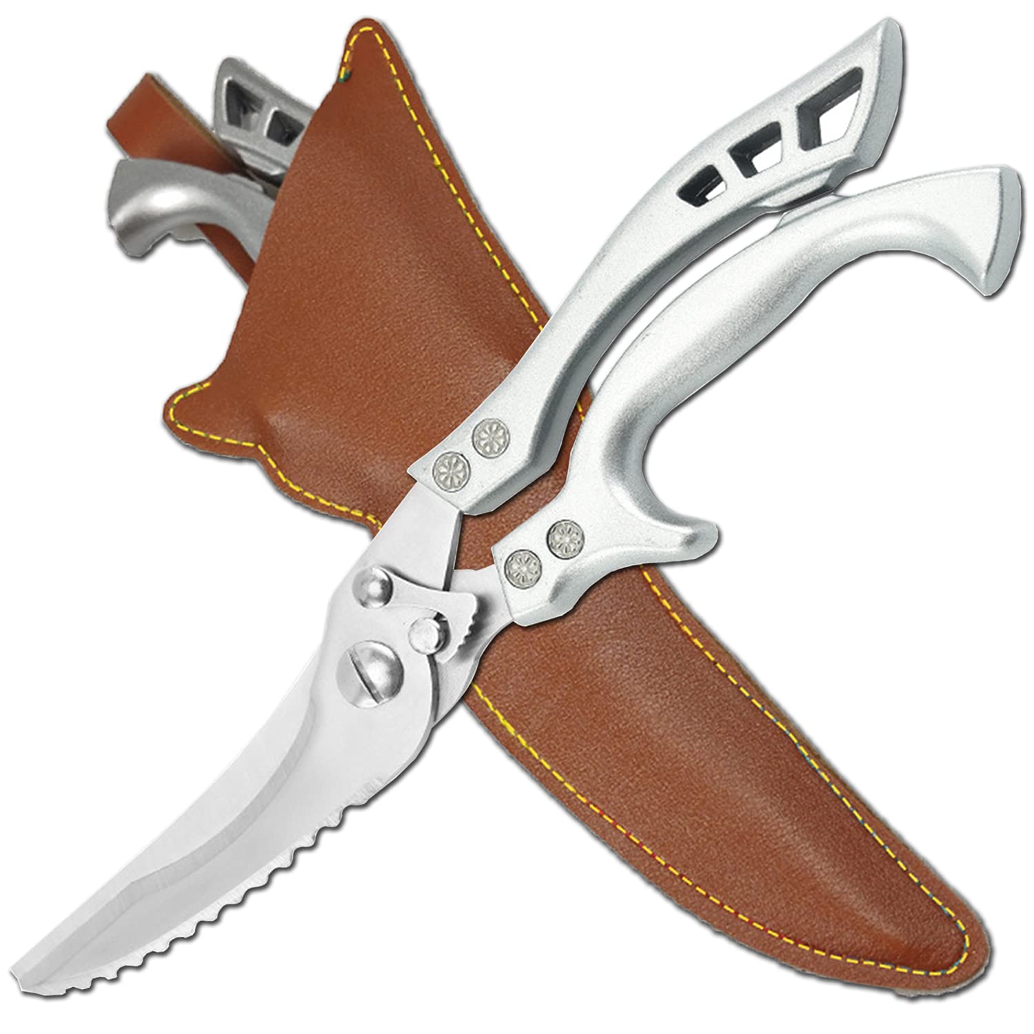 ANDONG shears on kitchen counter in use, versatile tool for everyday cooking benefit