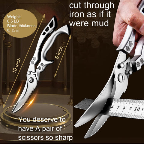 ANDONG scissors paired with denim leather sheath, safe storage and transport benefit