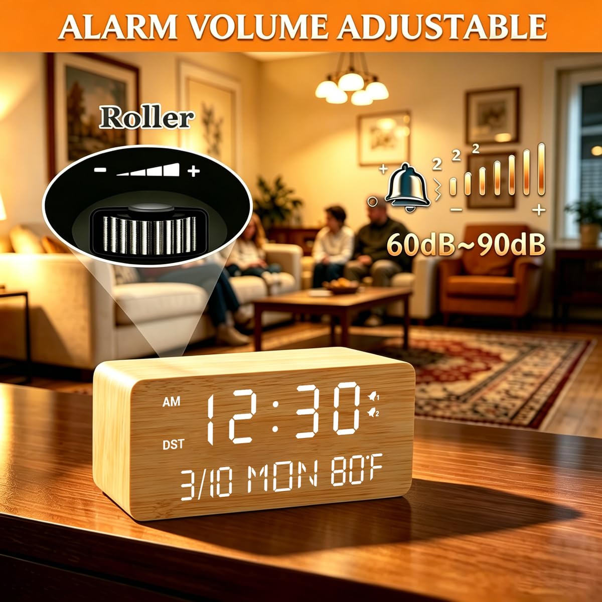 Andoolex dual alarm controls demonstrating separate weekday and weekend schedules