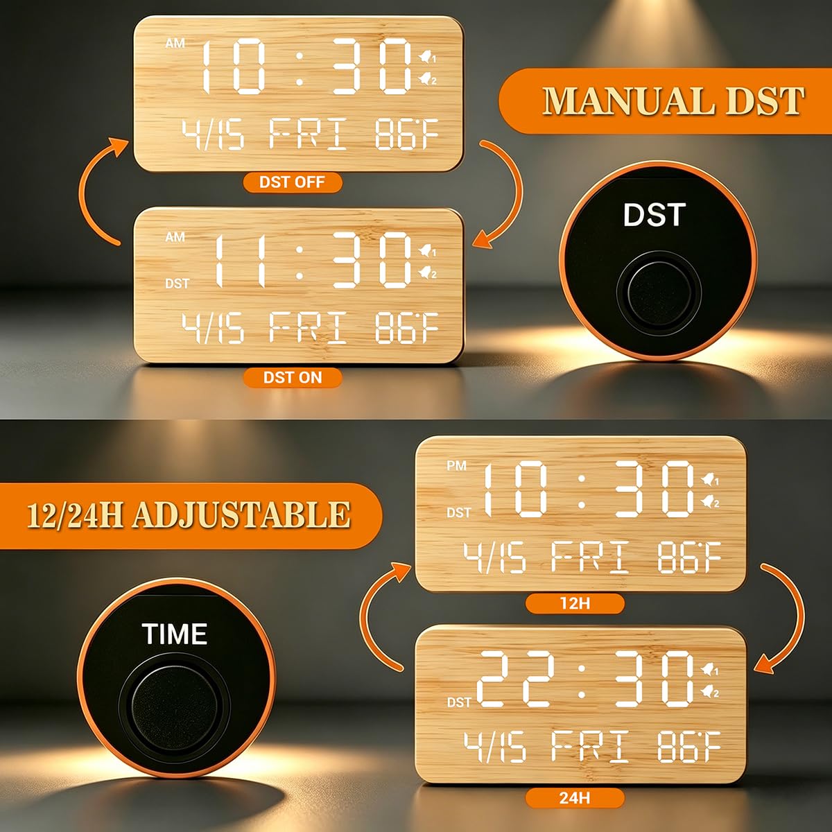 Andoolex on nightstand with phone and earbuds illustrating organized charging