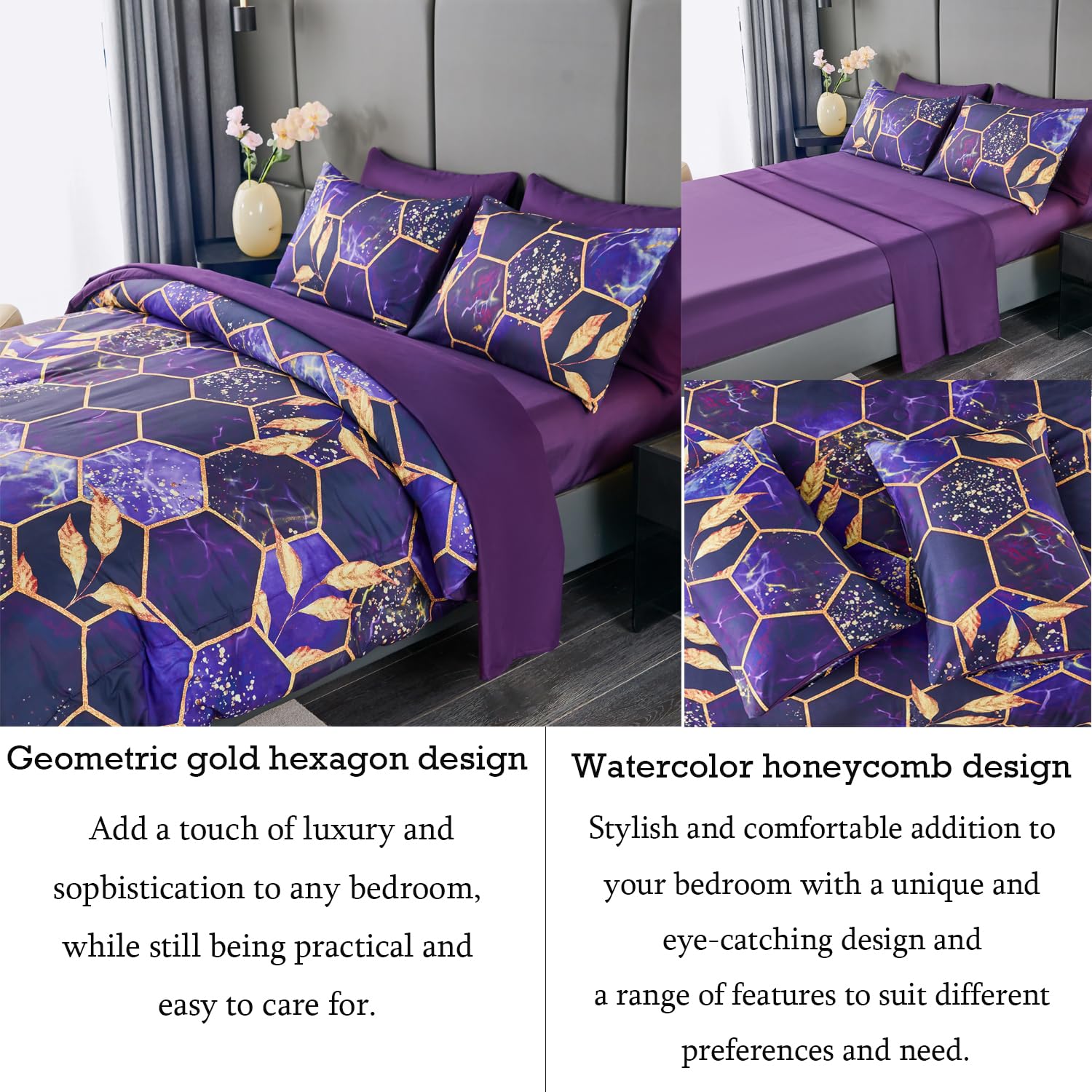 ANGIYUIN styled bedroom with set showing cohesive luxury atmosphere