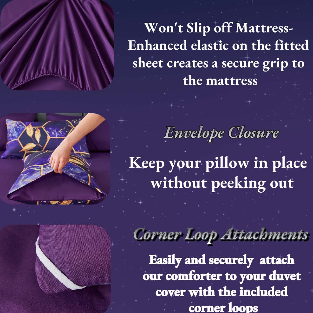 ANGIYUIN comforter drape over bed showing oversized queen coverage
