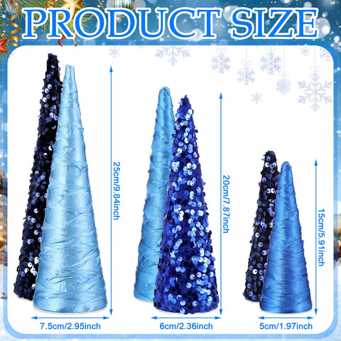 Anglechic cone trees arranged on table delivering instant holiday color