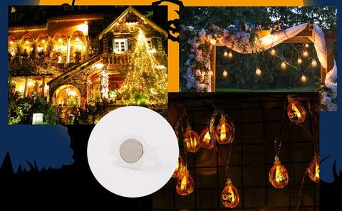 Aniai outdoor string lights on a house showing festive, secure display