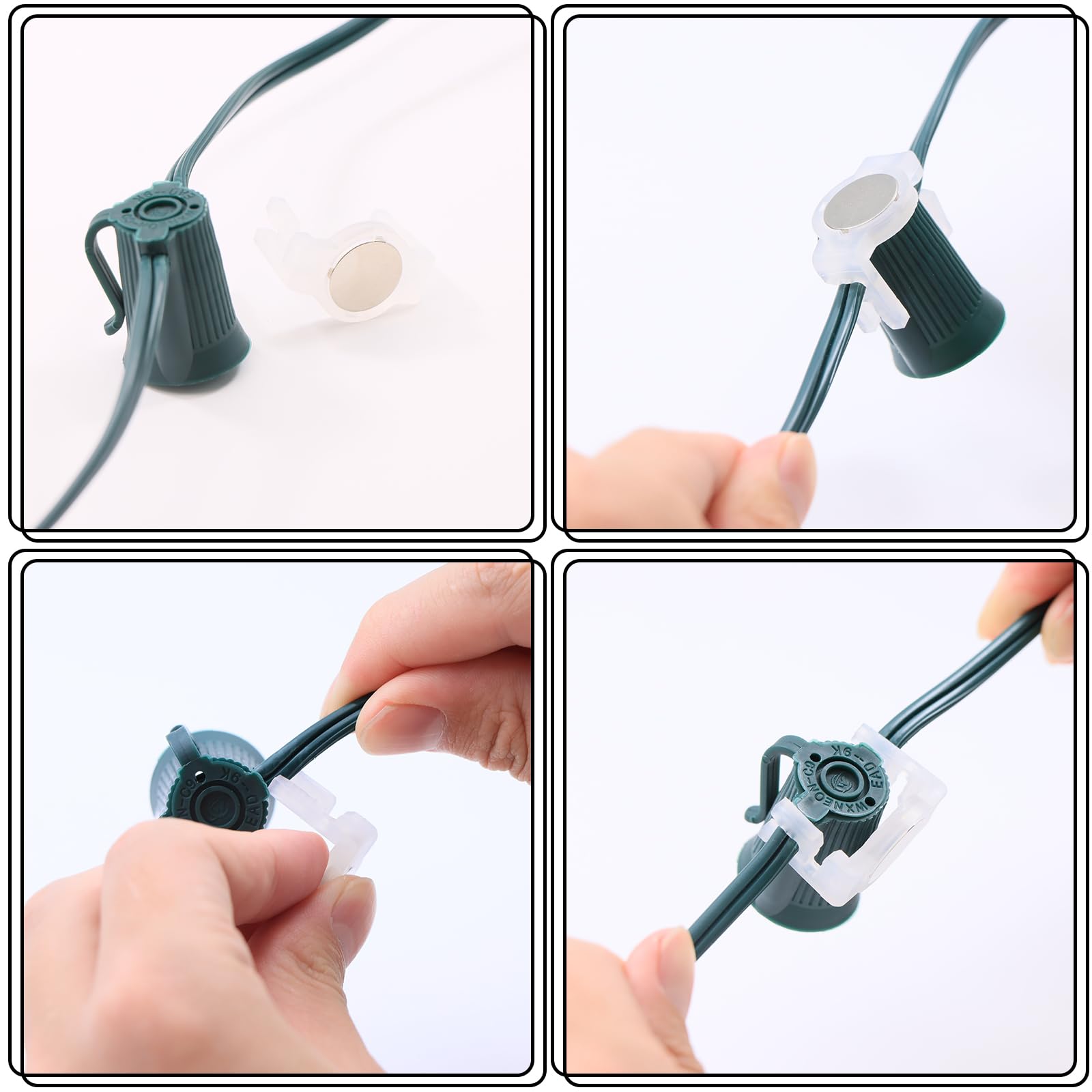 Aniai clip next to a ruler illustrating compact size and easy placement