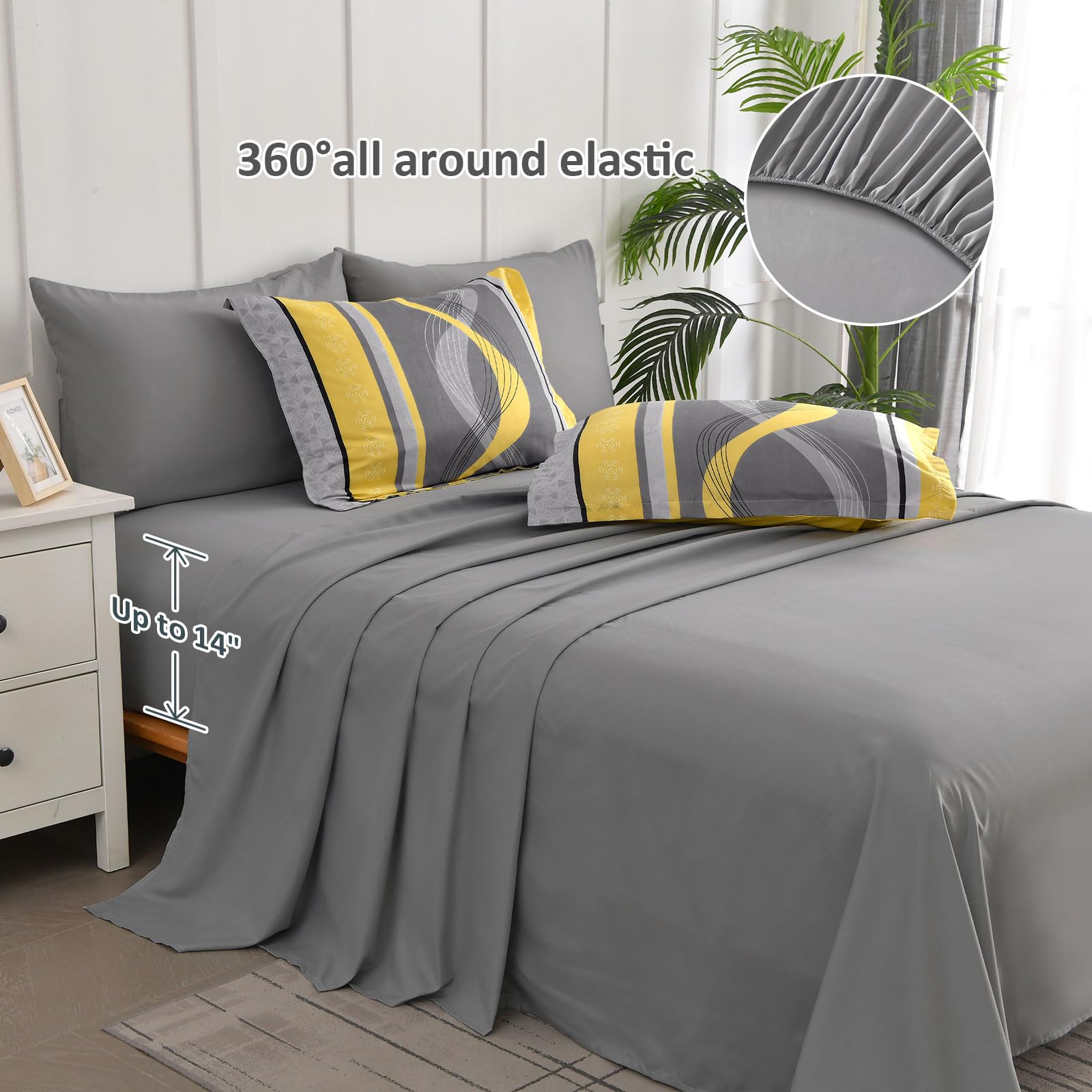 Anibedding bed styled in room demonstrating updated decor and warmth