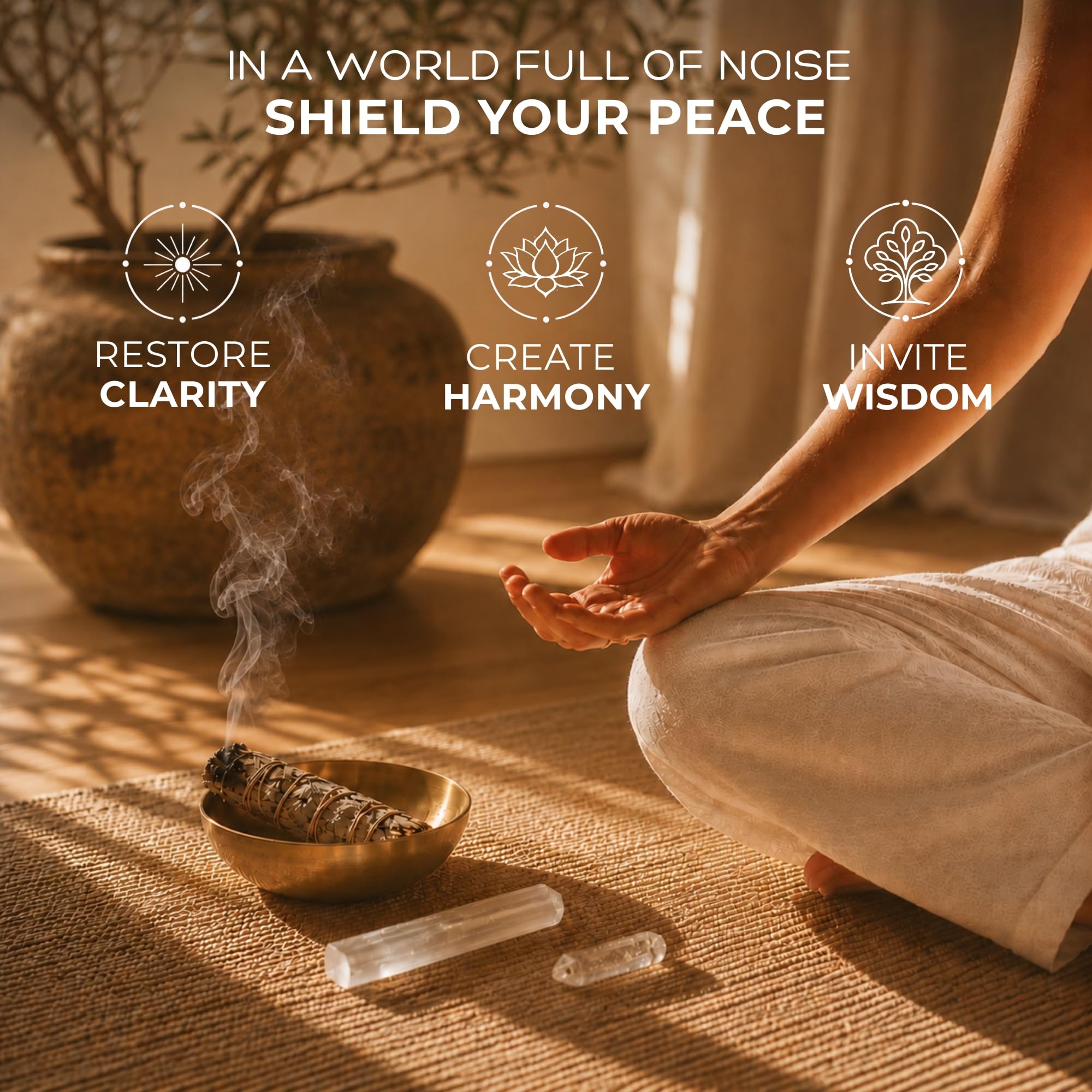 Anima clear quartz and selenite placed together to amplify intention