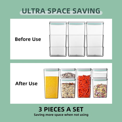Ankou containers organized in a fridge demonstrating neat storage and visibility benefit