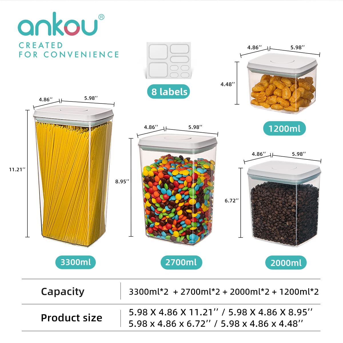 Ankou set on kitchen counter illustrating neat countertop organization