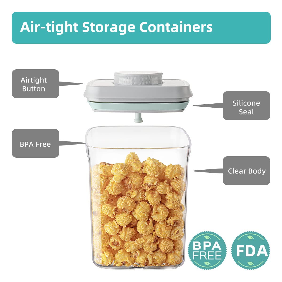 Ankou container held in hand for scale, compact 380ml size ideal for small kitchens