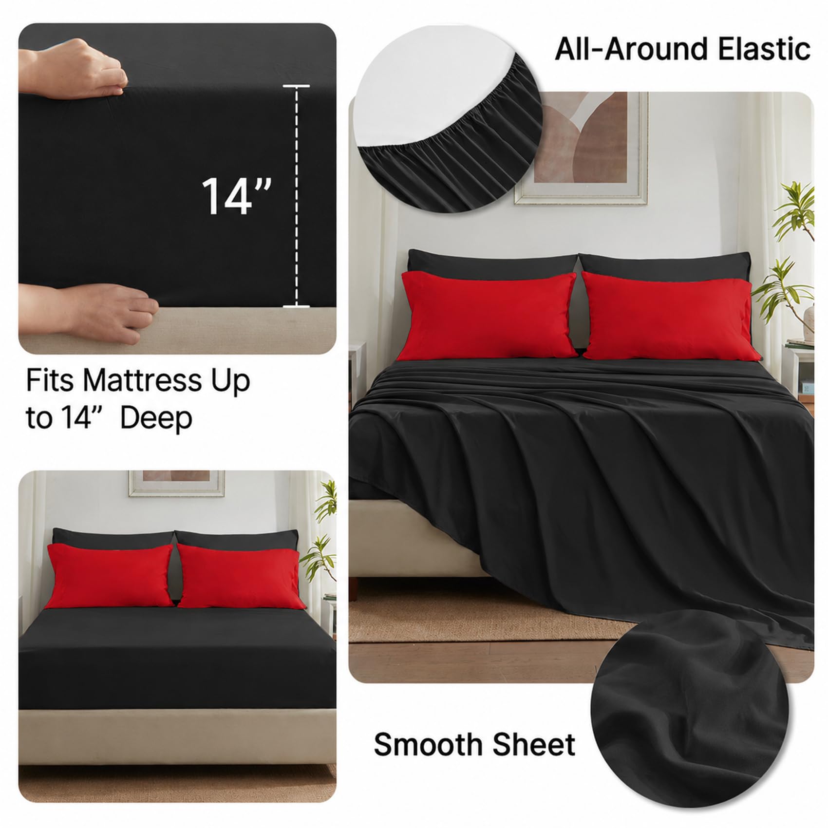 Anluoer styled king bed in a bedroom showing real-life setup and visual impact