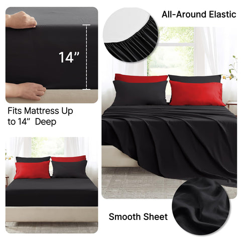 Anluoer comforter reversed to show two design options and versatility