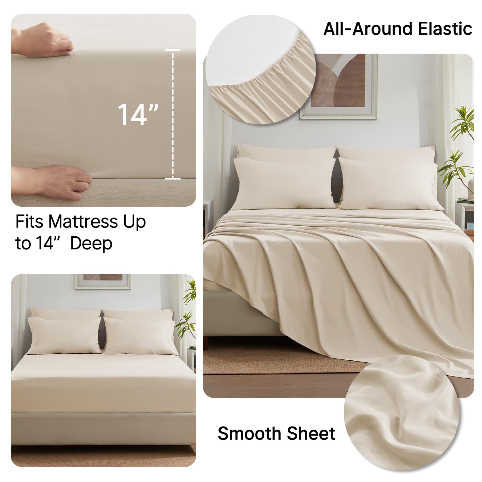Anluoer pillow shams and cases displayed for coordinated, boutique look