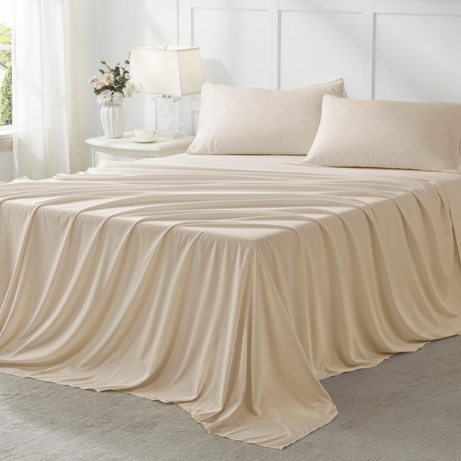Anluoer scale mattress fit comparison demonstrating deep pocket compatibility