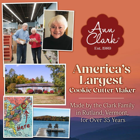 Ann Clark made-in-USA label from Vermont factory emphasizing quality and heritage