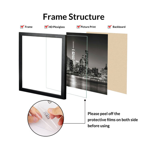 Annecy MDF back with hooks showing easy mounting and quick-change benefit