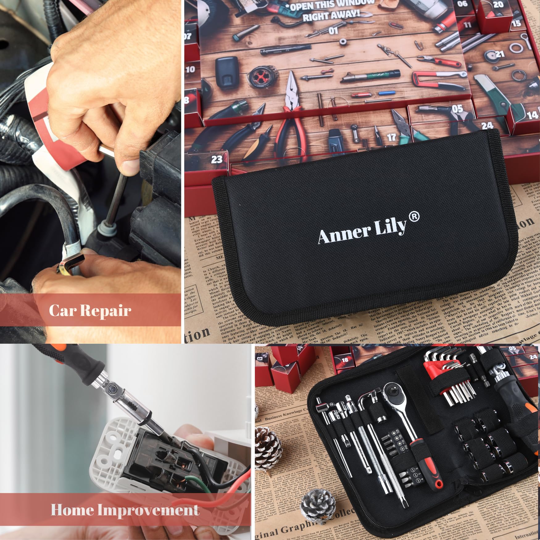 Anner Lily Oxford carry case closed, compact storage and easy transport benefit