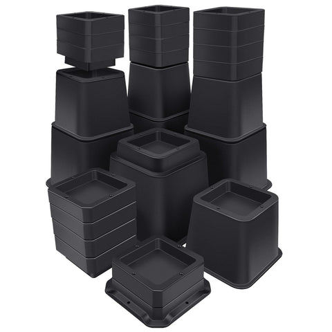 ANNKUT front view of packed risers showing kit contents and easy setup benefit
