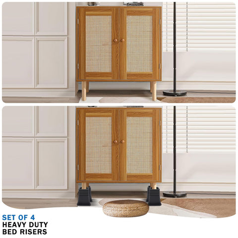 ANNKUT riser supporting a furniture leg providing stability and balance