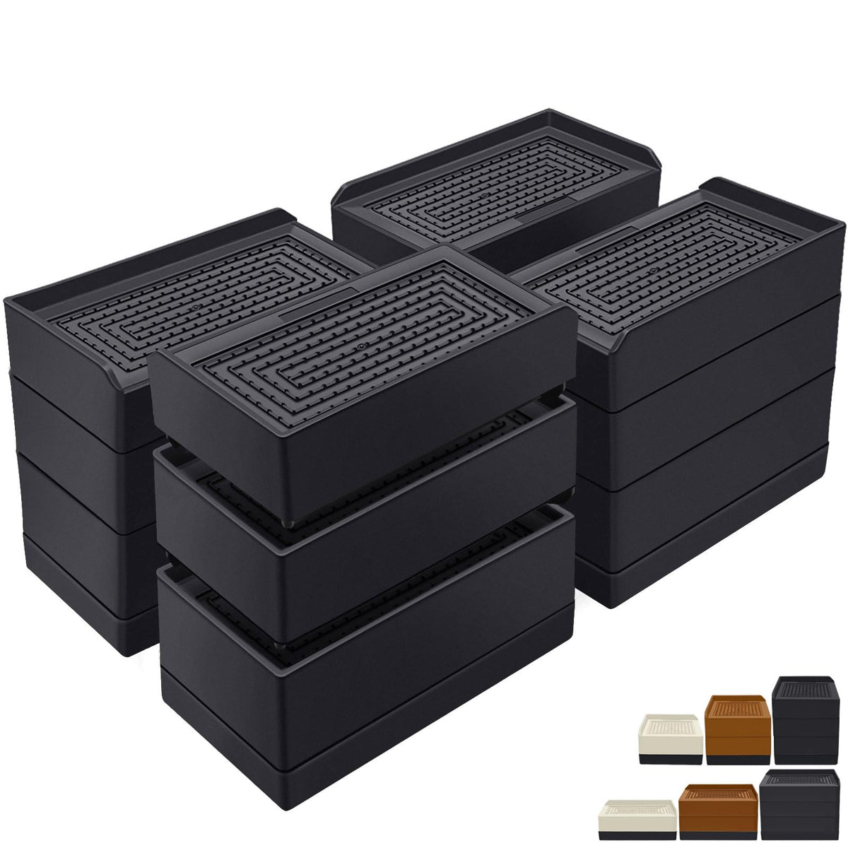 ANNKUT riser front packaging showing four black blocks and capacity benefit