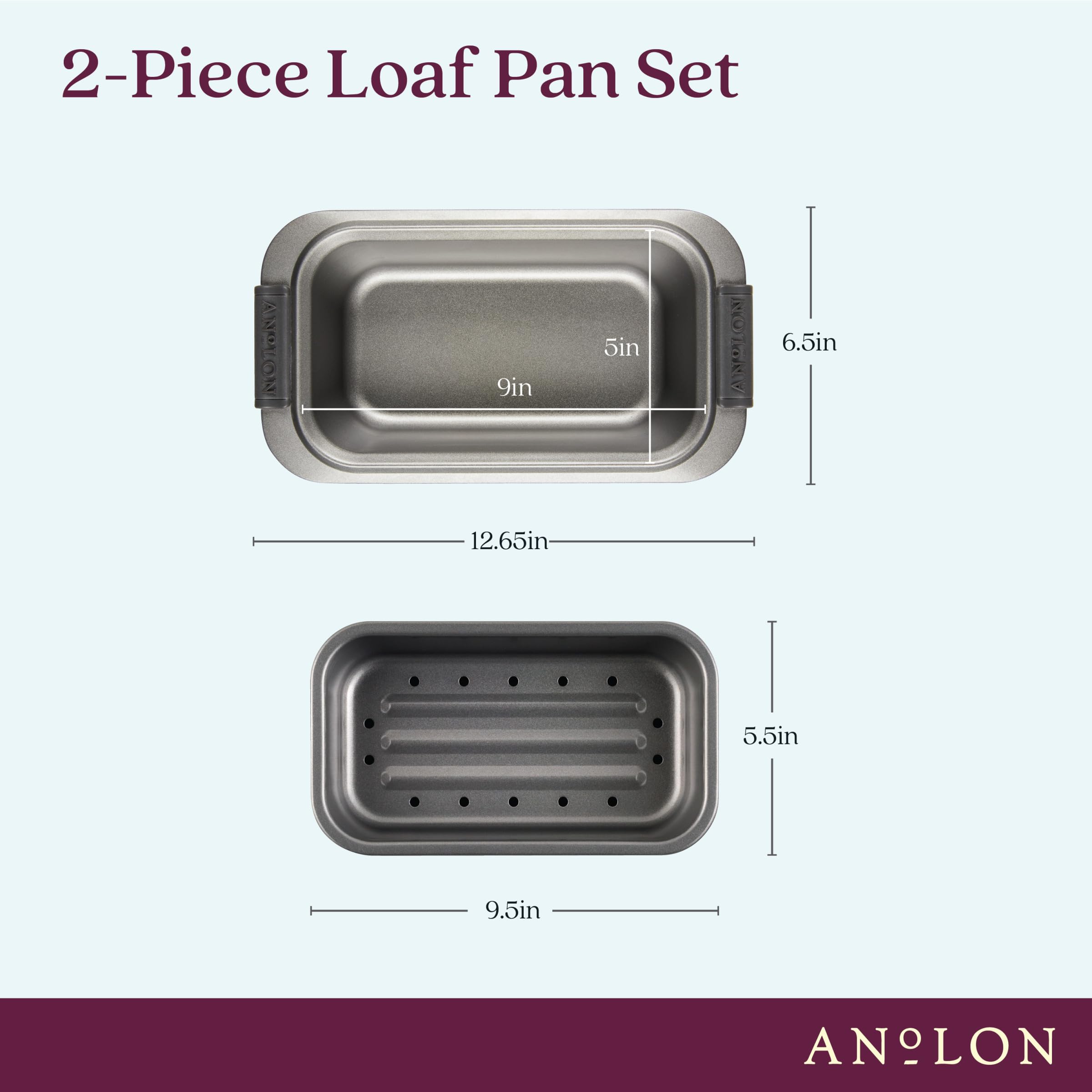 Anolon SureGrip handle view ensuring secure, comfortable hold