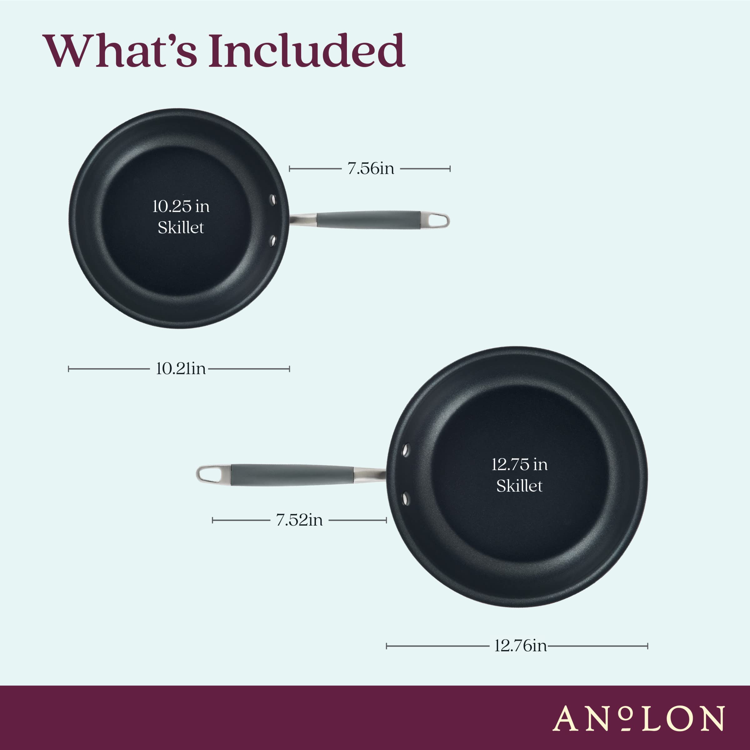 Anolon Moonstone closeup of nonstick surface for easy release
