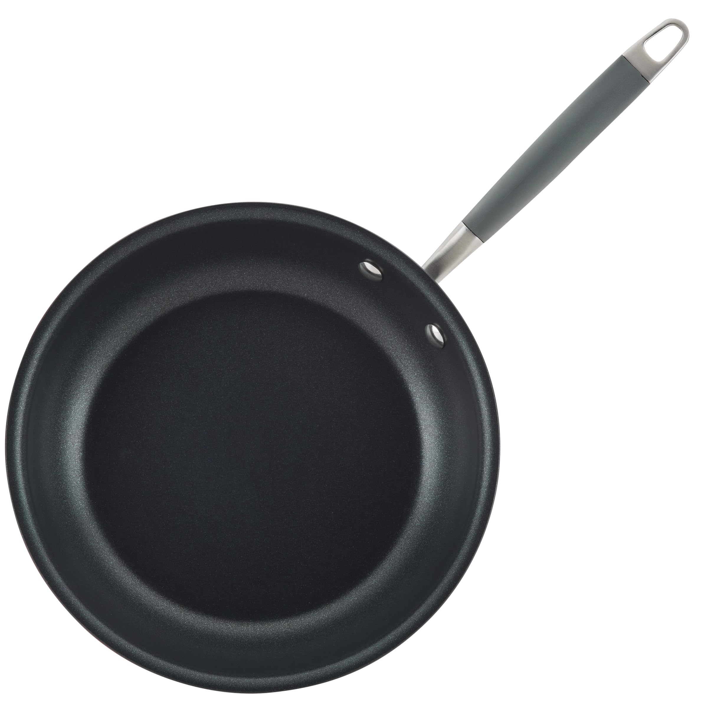 Anolon pans beside common items for clear size and scale