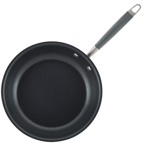 Anolon pans beside common items for clear size and scale