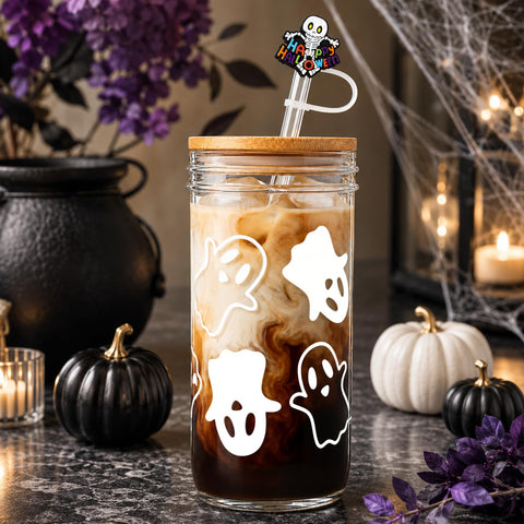 ANOTION jars arranged as mantel decor creating seasonal atmosphere