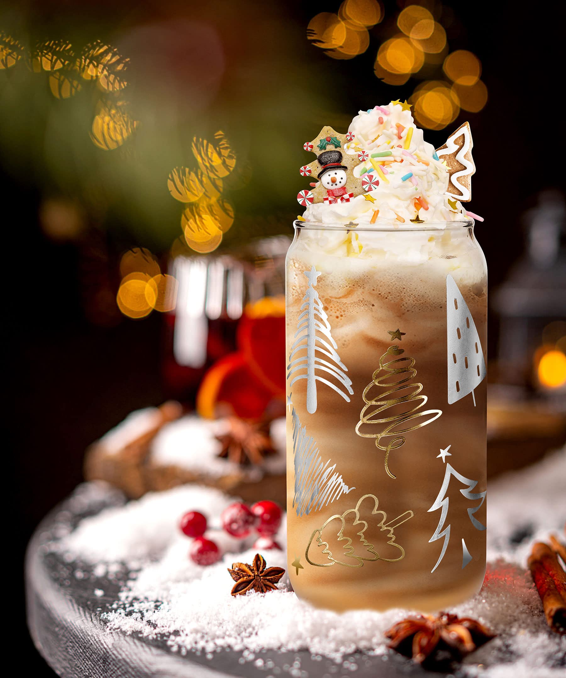 ANOTION tumblers arranged on holiday table setting, enhances party presentation