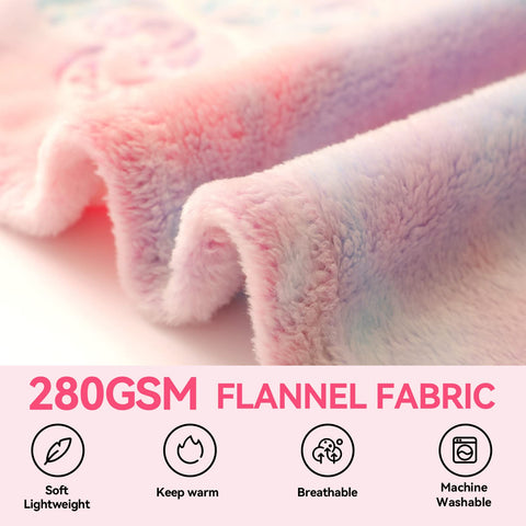 Anowpo glowing butterfly blanket lit in a dark bedroom for calming nighttime benefit