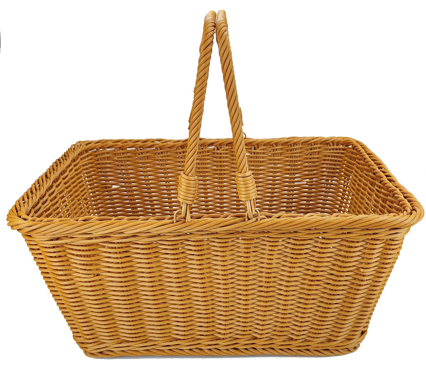 ANRUIDE front view showing full basket and handles for easy carrying