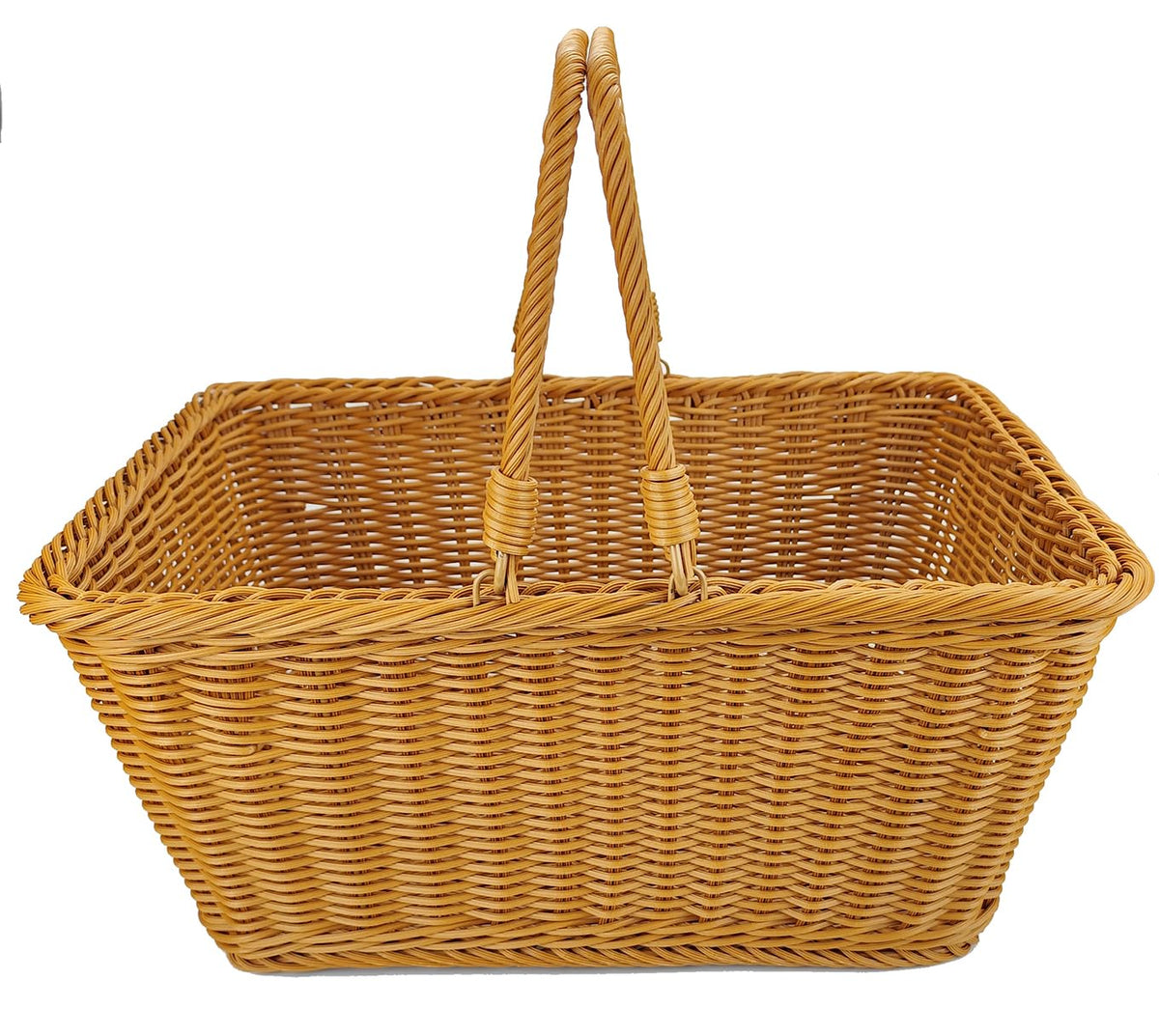ANRUIDE front view showing full basket and handles for easy carrying