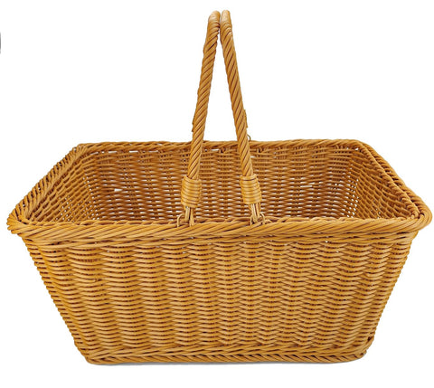 ANRUIDE front view showing full basket and handles for easy carrying