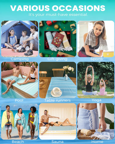 Antfuny towel on poolside lounge illustrating stylish look and multiuse convenience benefit