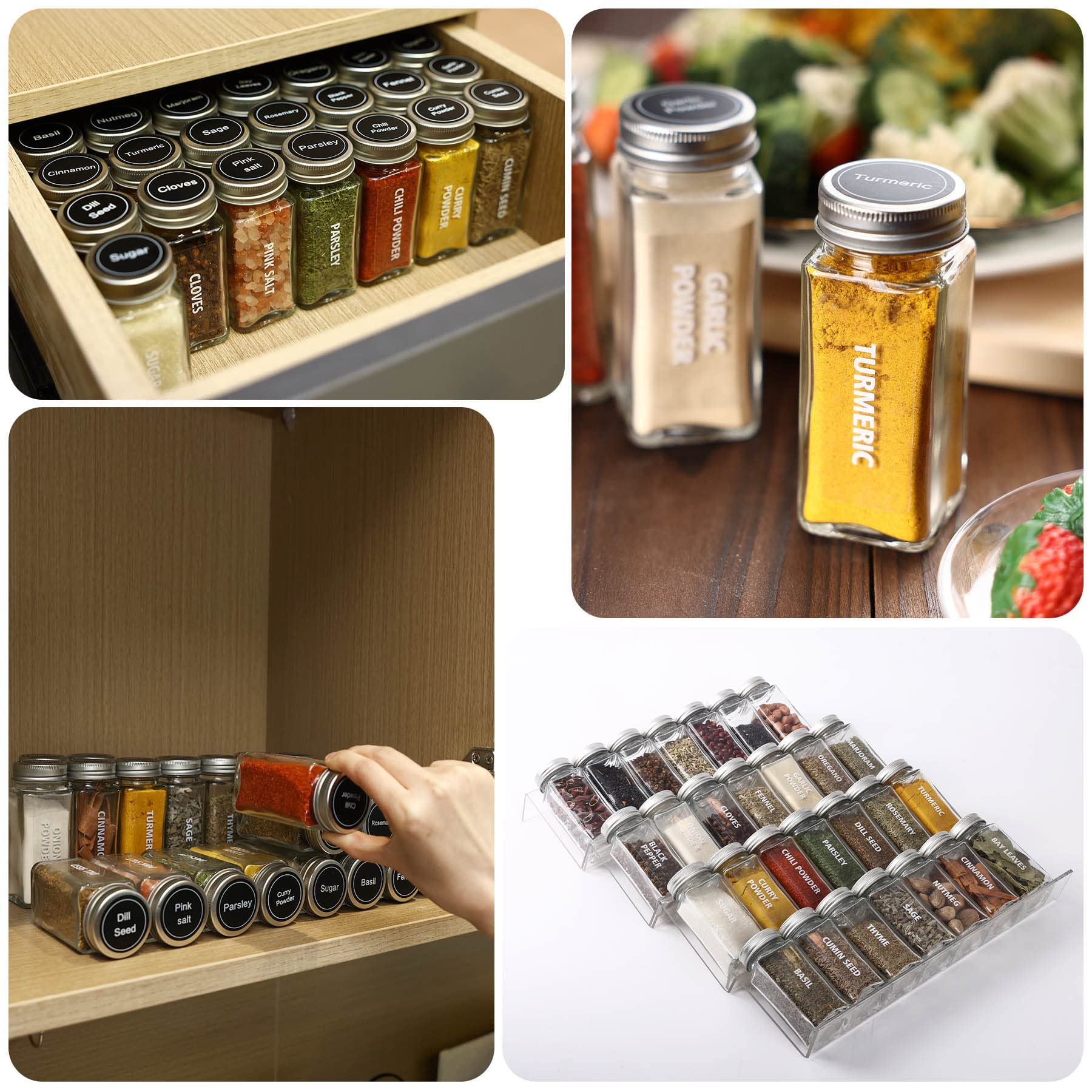 Antimbee lifestyle image of spice rack setup improving cooking organization
