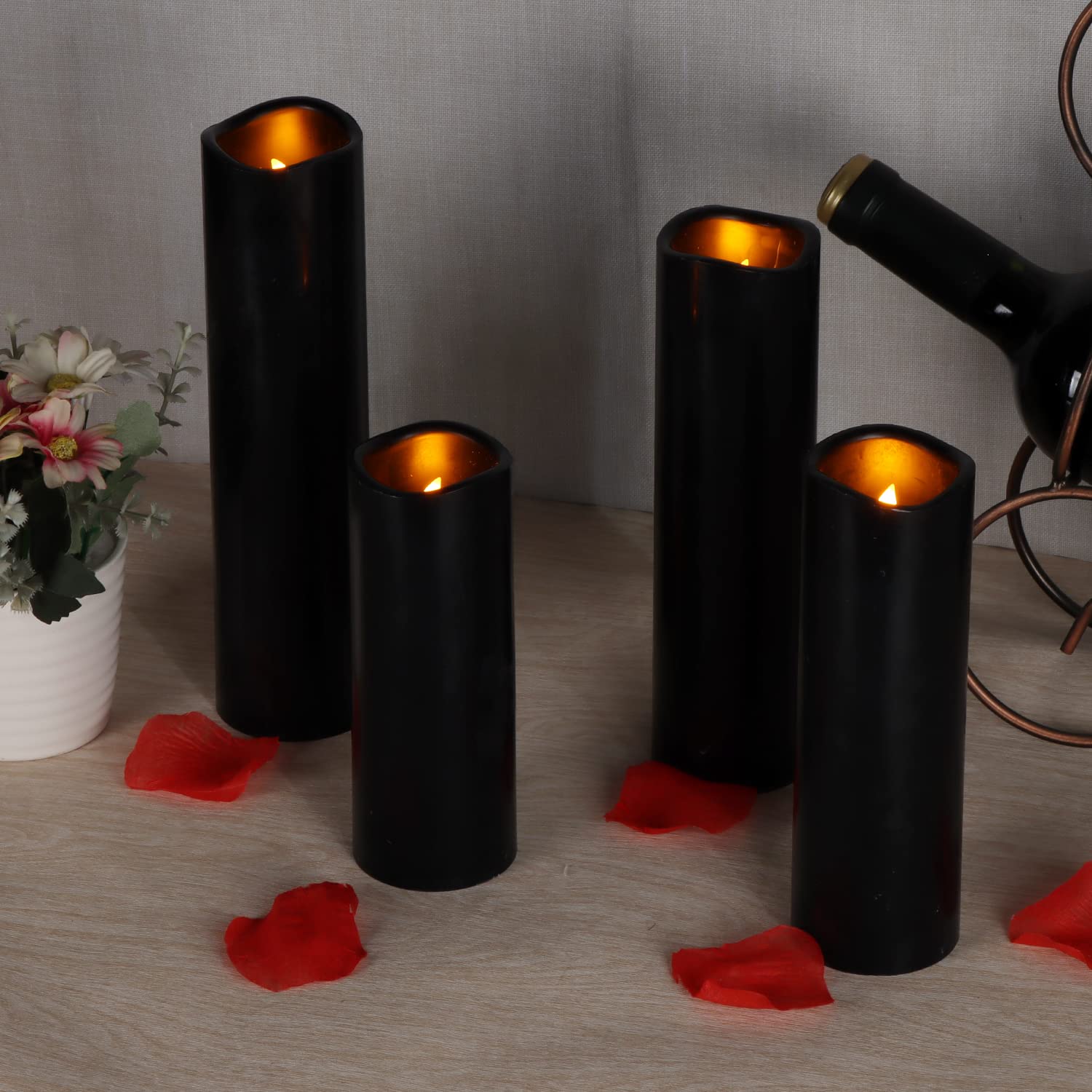 antizer grouped centerpiece styling with mixed heights creating layered ambient light