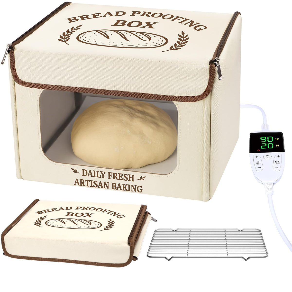 Antner front-view proofer showing multiple loaves and clear viewing window for easy monitoring