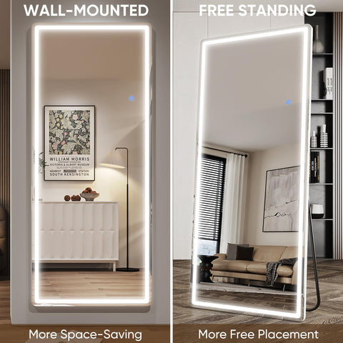 Antok mirror leaned against wall showing quick, no-drill installation and flexible positioning