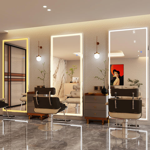 Antok mirror in bedroom lifestyle showing modern decor fit and improved morning routine lighting