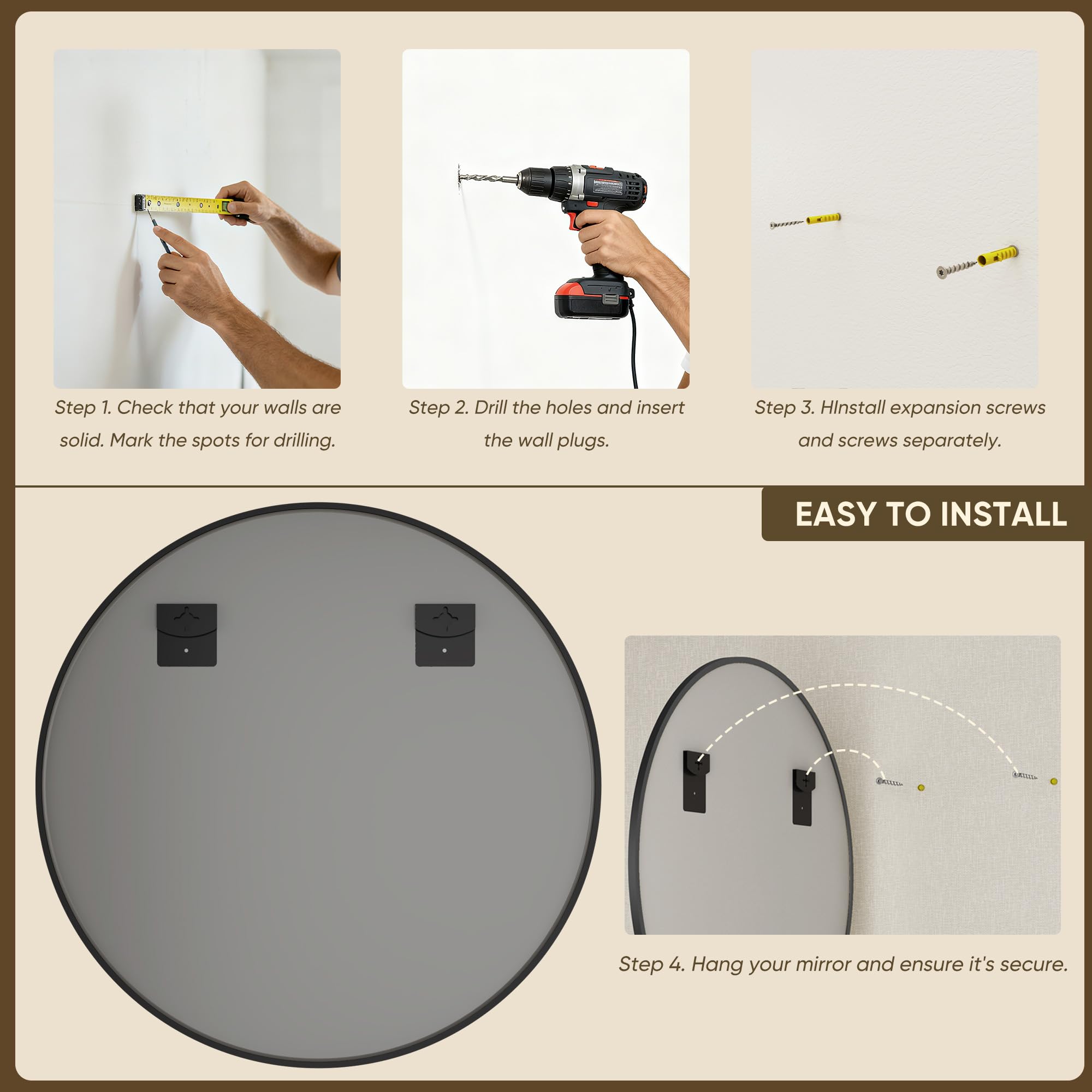 Antok included mounting bracket and hardware for secure installation