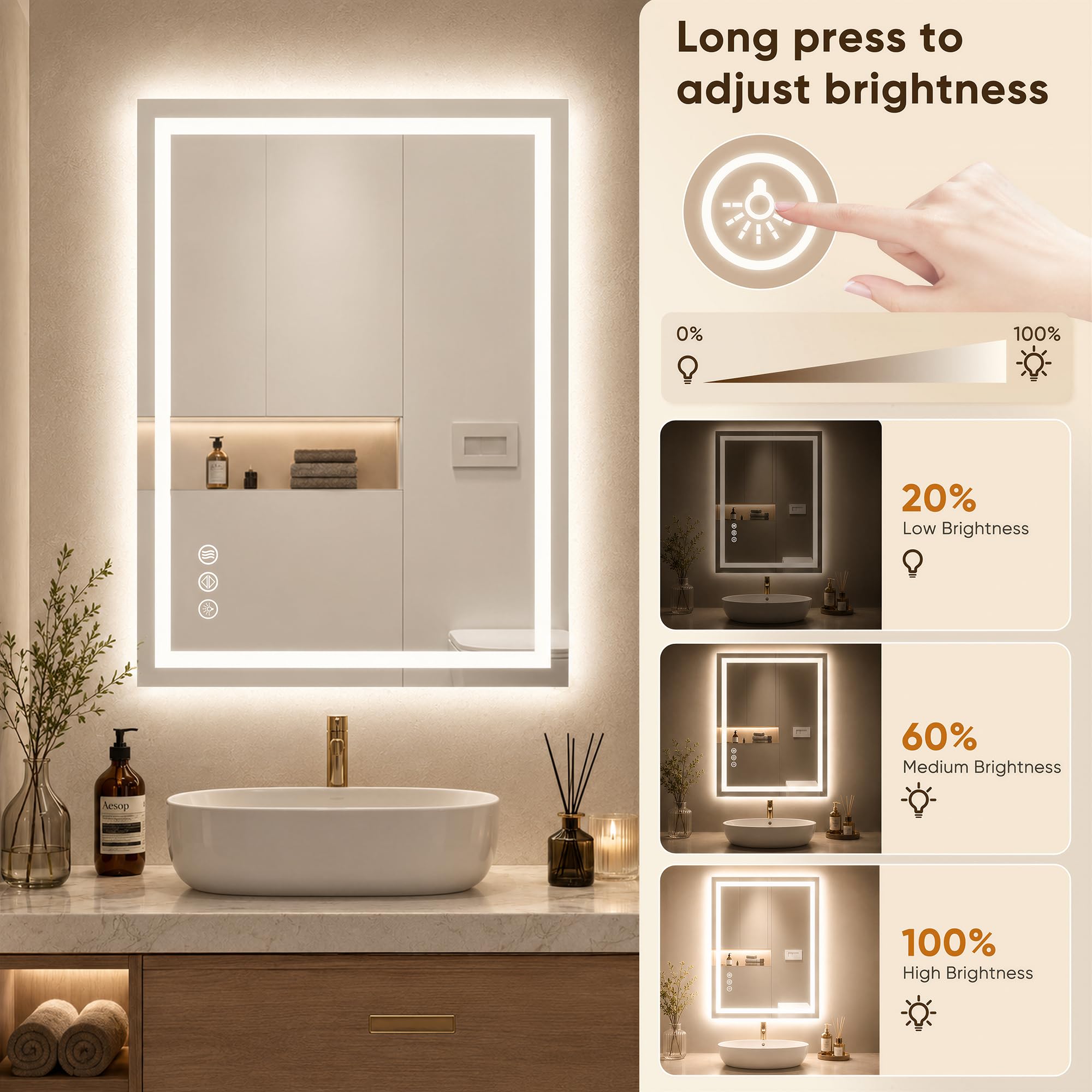 Antok side profile mounted flush showing slim design and secure wall attachment benefit