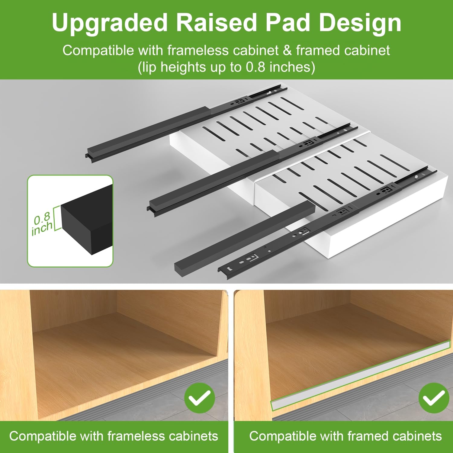 ANTOWIN triple-layer steel shelf detail showing robust construction for 90 lb loads