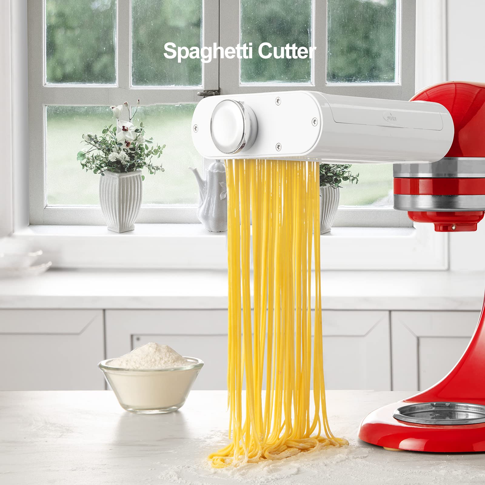 Antree pasta drying rack with noodles hanging to preserve shape and prevent sticking