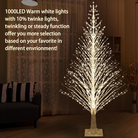 Anycosy birch tree trunk and branch detail highlighting realistic bark finish and sturdy silhouette