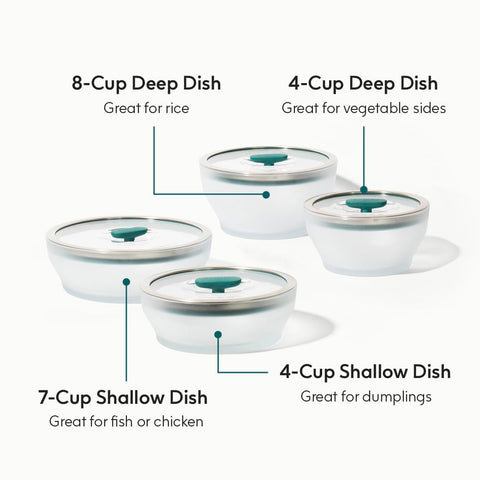 Anyday lid closeup displays silicone rim and vent for spill reduction
