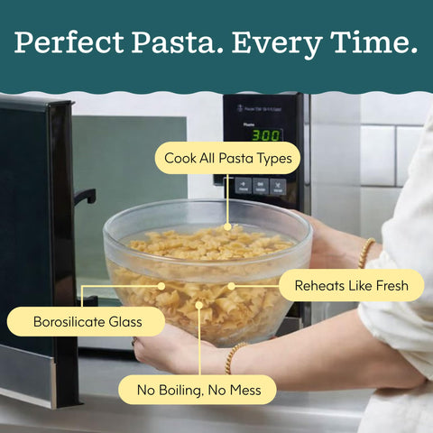 Anyday cooking in microwave illustrating fast cooking and spill prevention